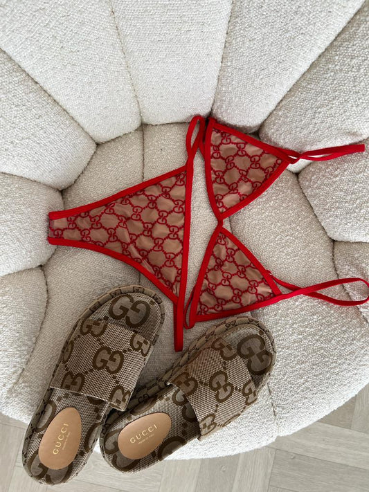 GG Bikini & Slipper Set