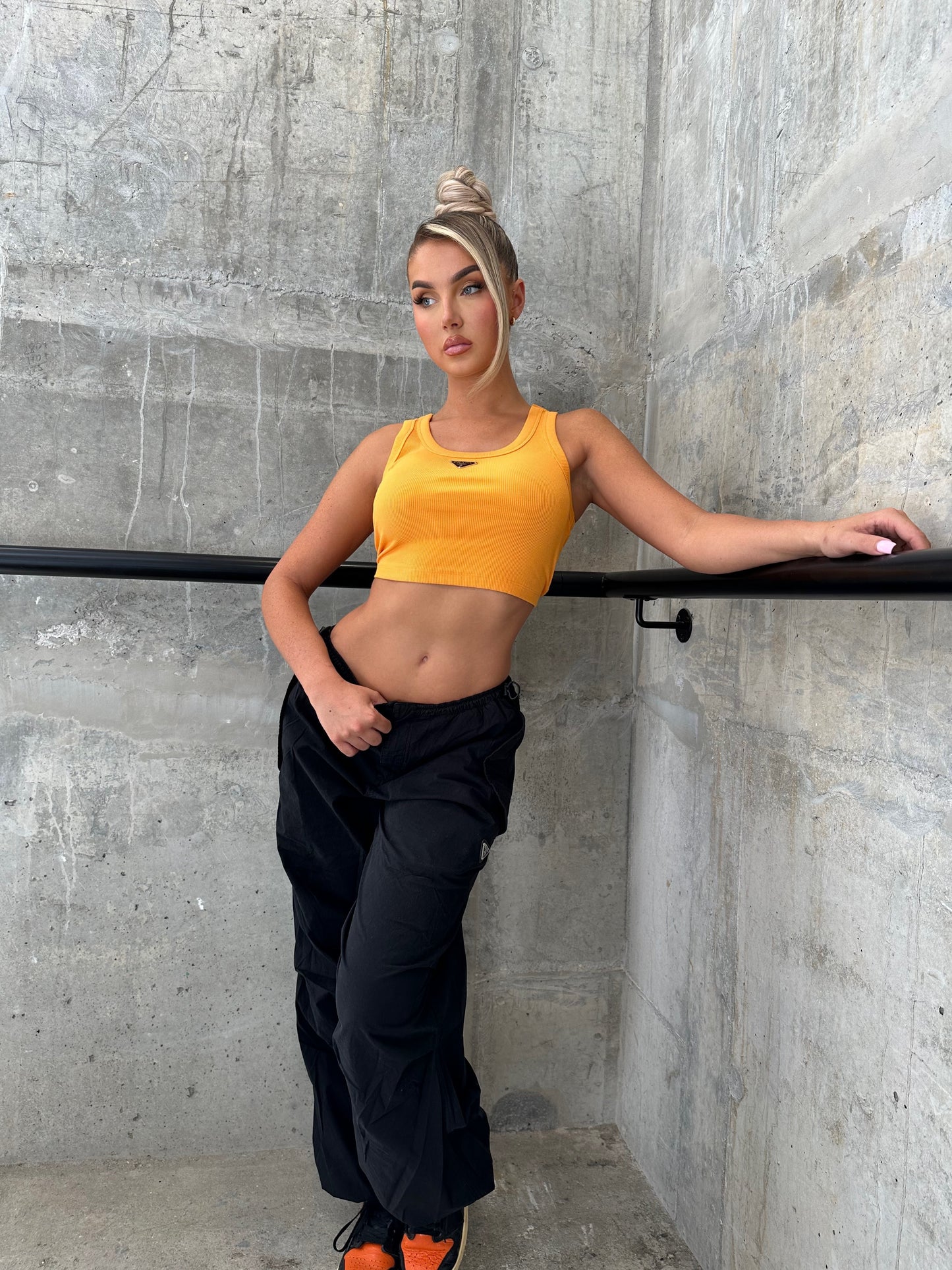 Krada Black Cargo Pants