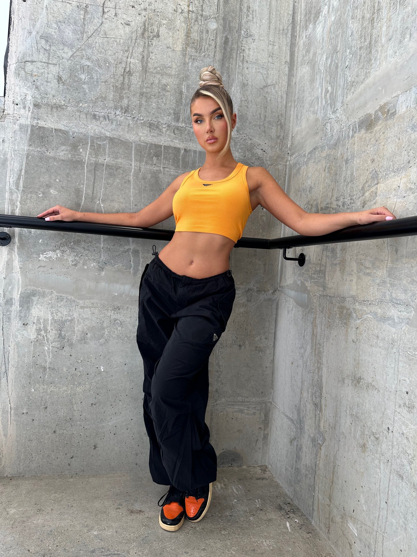 Krada Black Cargo Pants