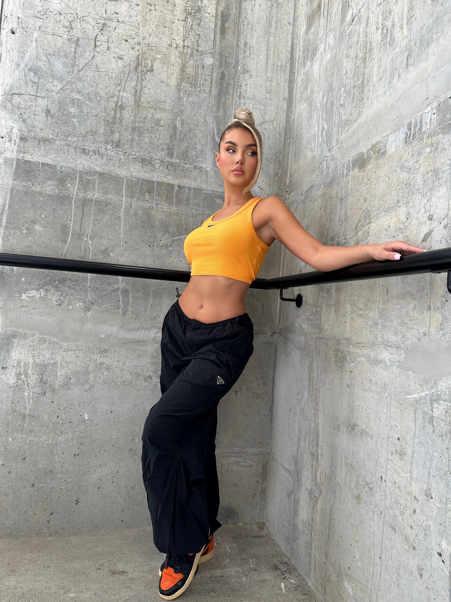 Krada Black Cargo Pants