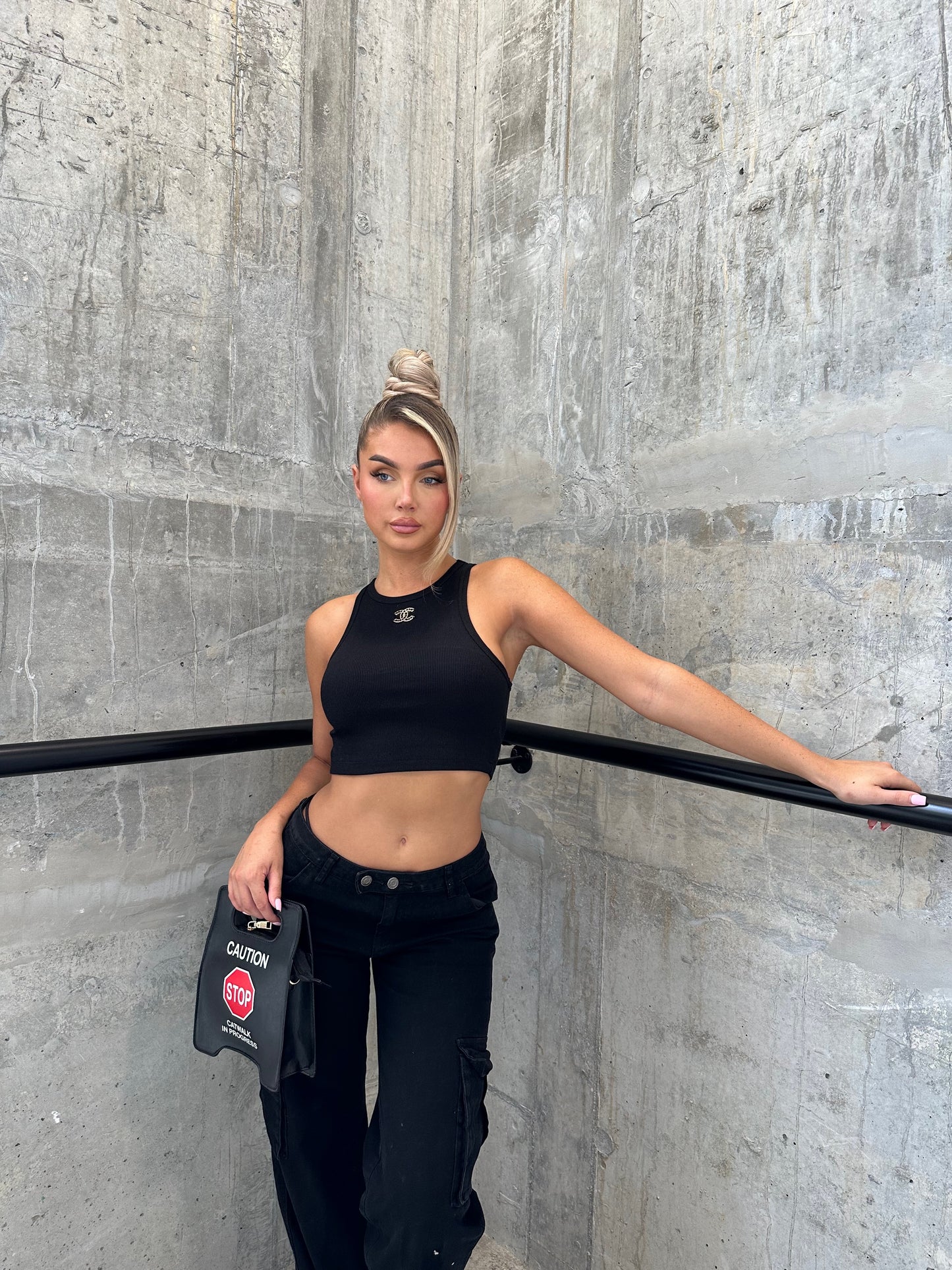CC Black Crop Top