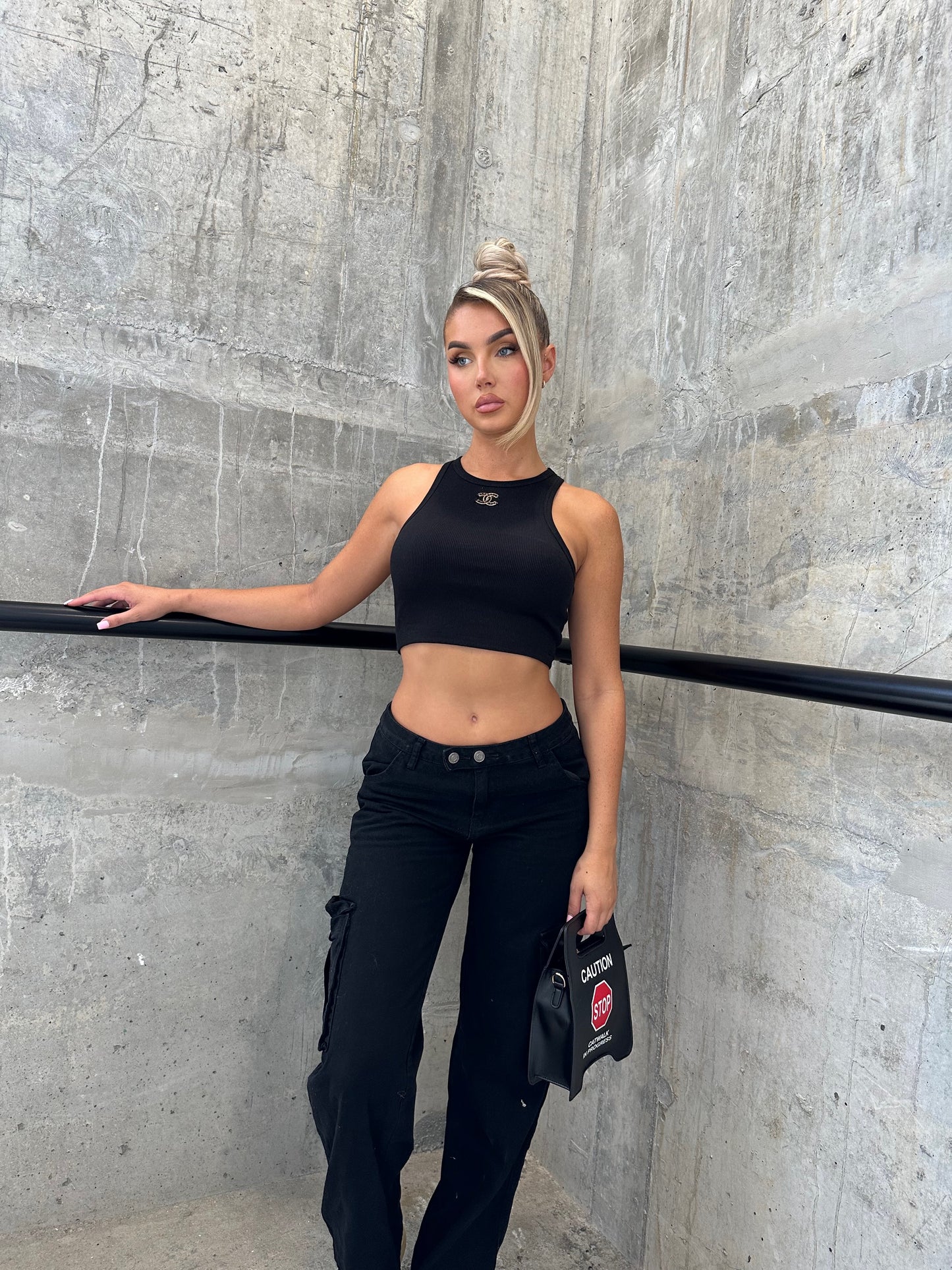 CC Black Crop Top