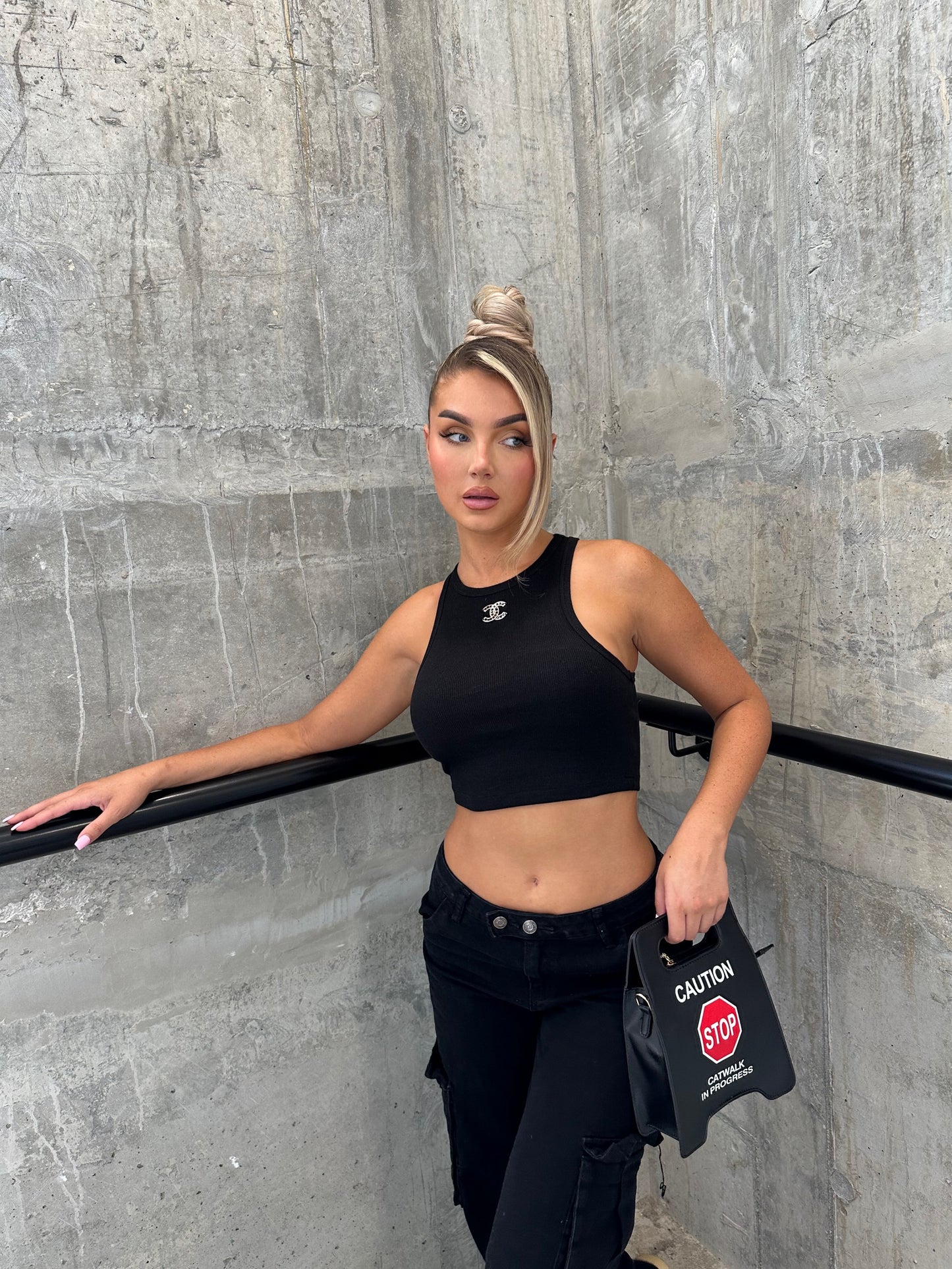CC Black Crop Top