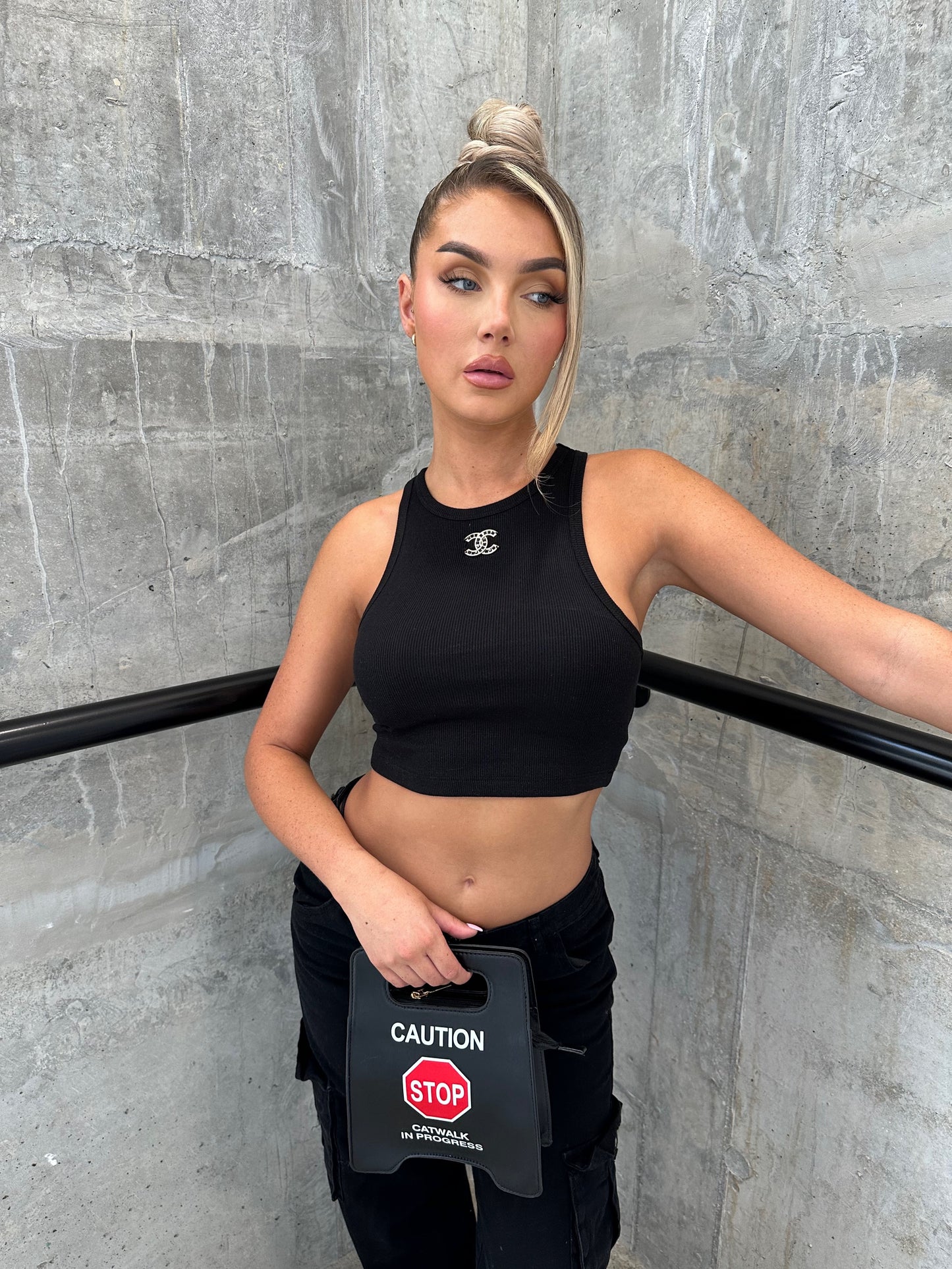 CC Black Crop Top