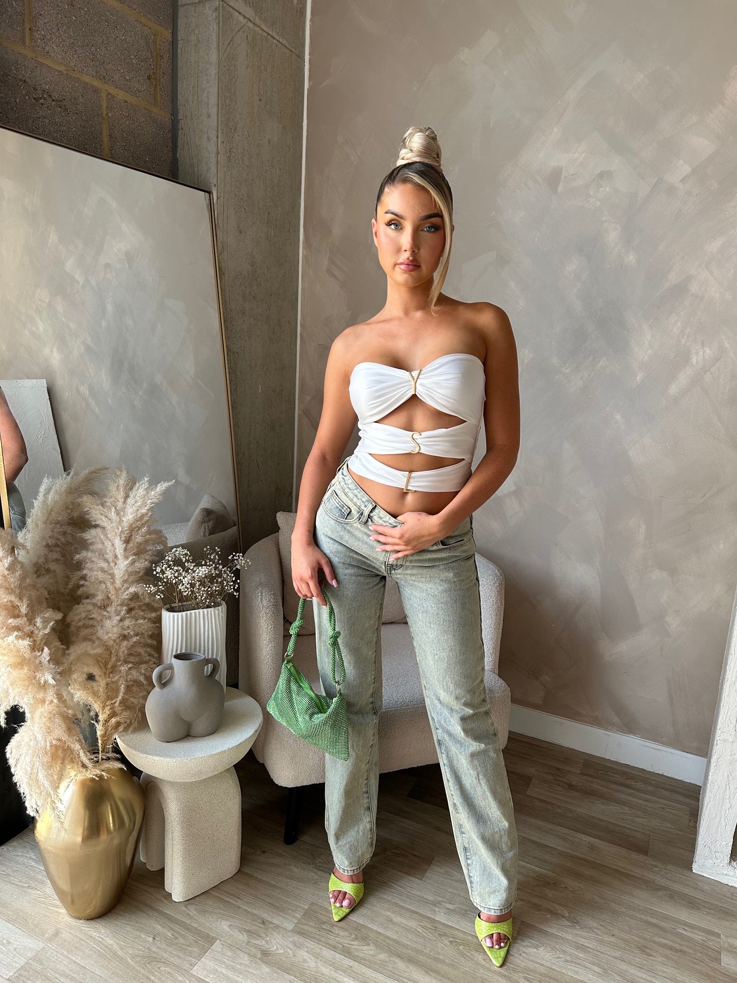 VSL White Crop Top