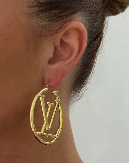VL Gold Hoop Earring
