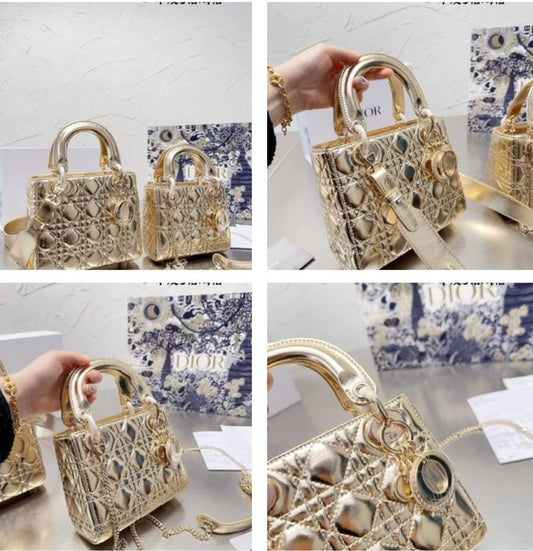 CD Lady Bag Gold