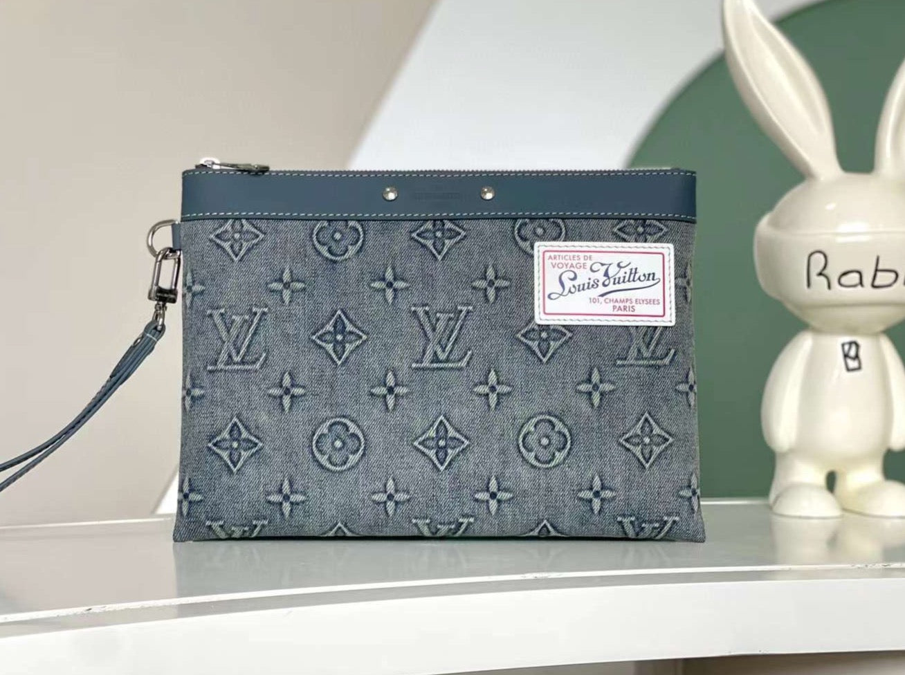 VL Denim Pochette Bag