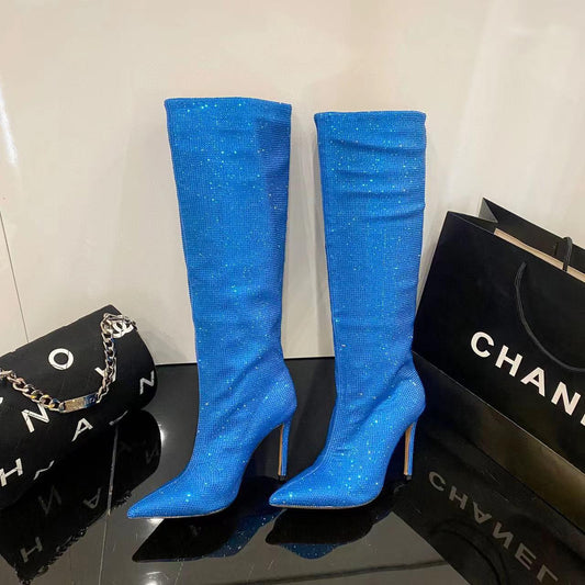 CC Blue Sparkle Boots