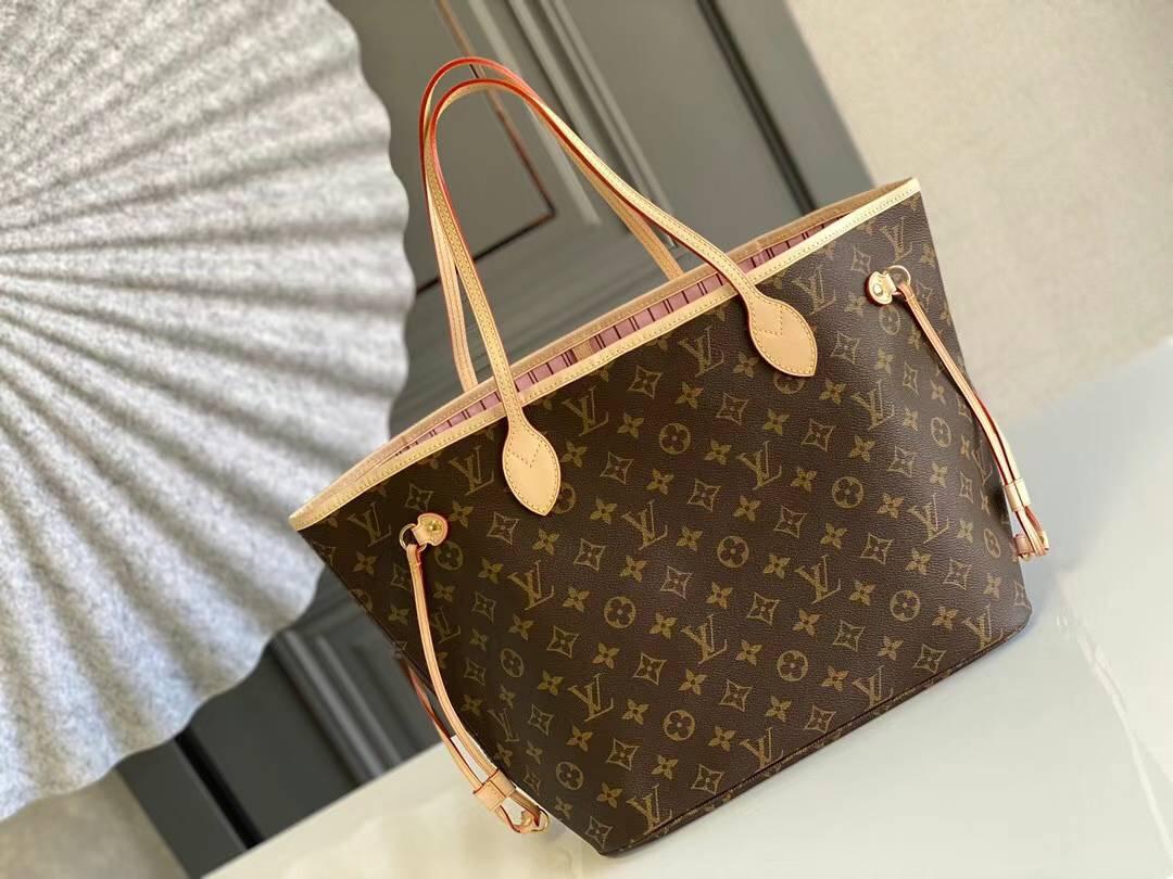VL Neverfull Brown & Light Brown Bag