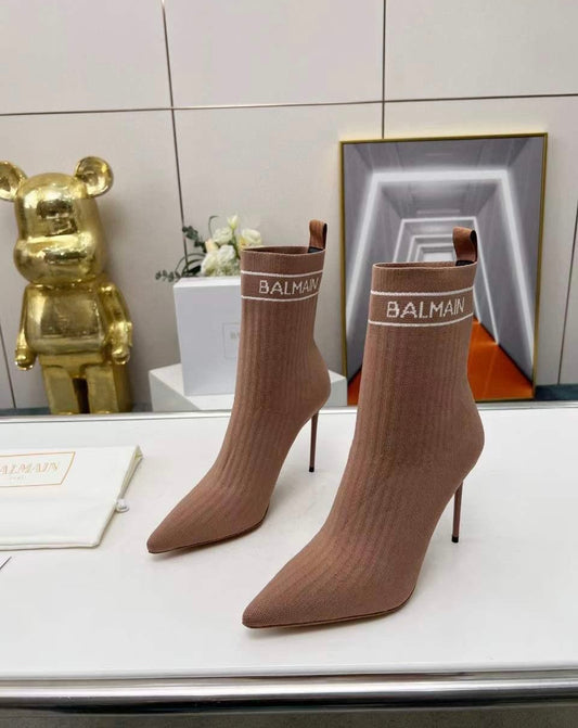 Alencia Nude Ankle Boots