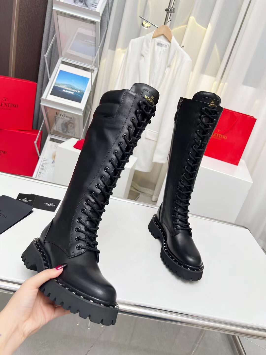Kalentino Lace Up Boots