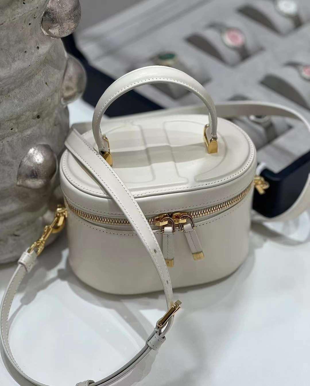 CD Cream Vanity Bag