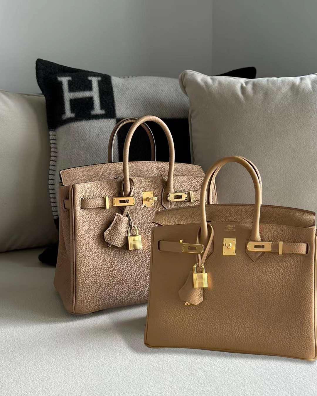 H Brown Tote Bag