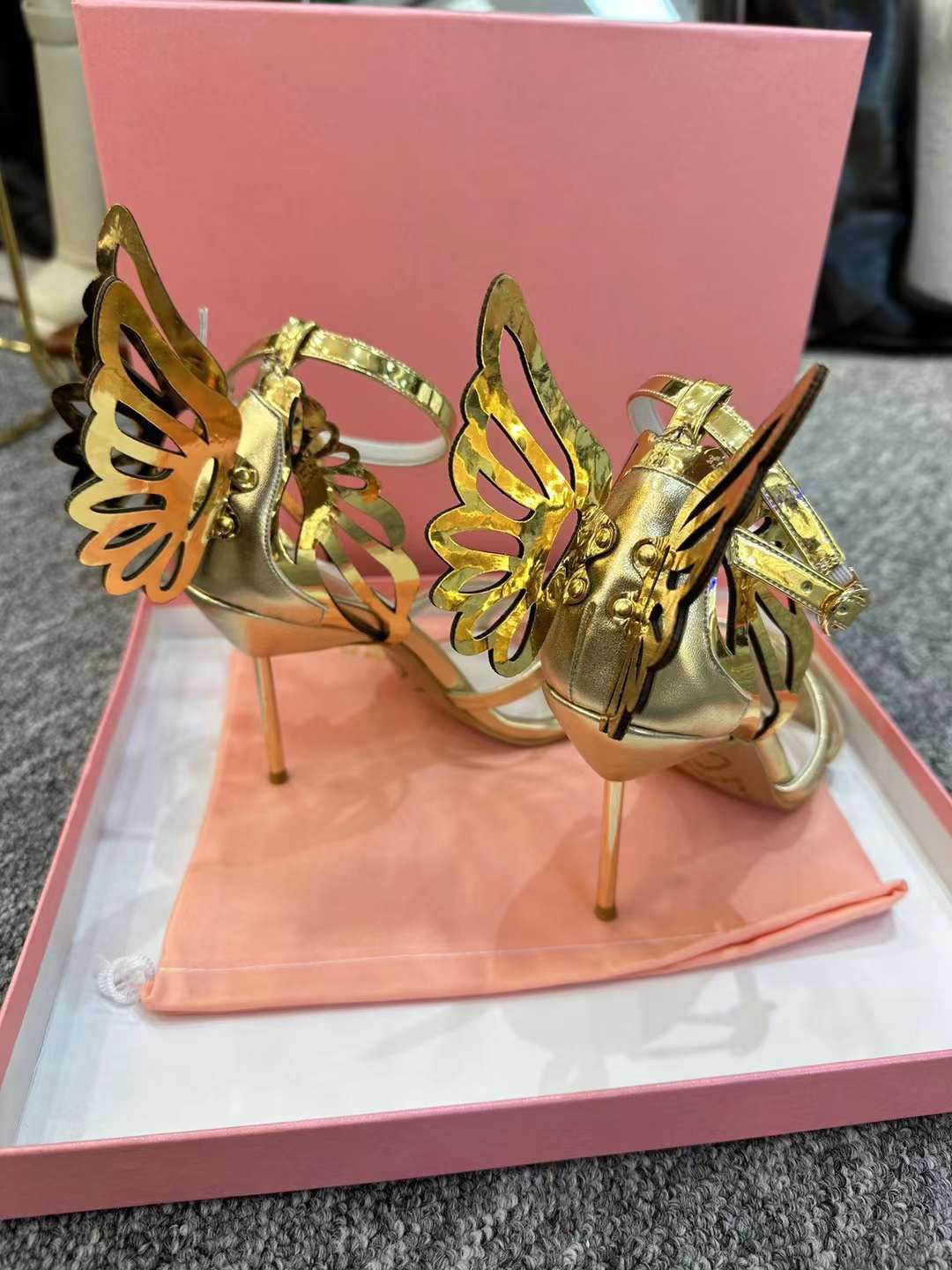 SW Gold Butterfly Heel