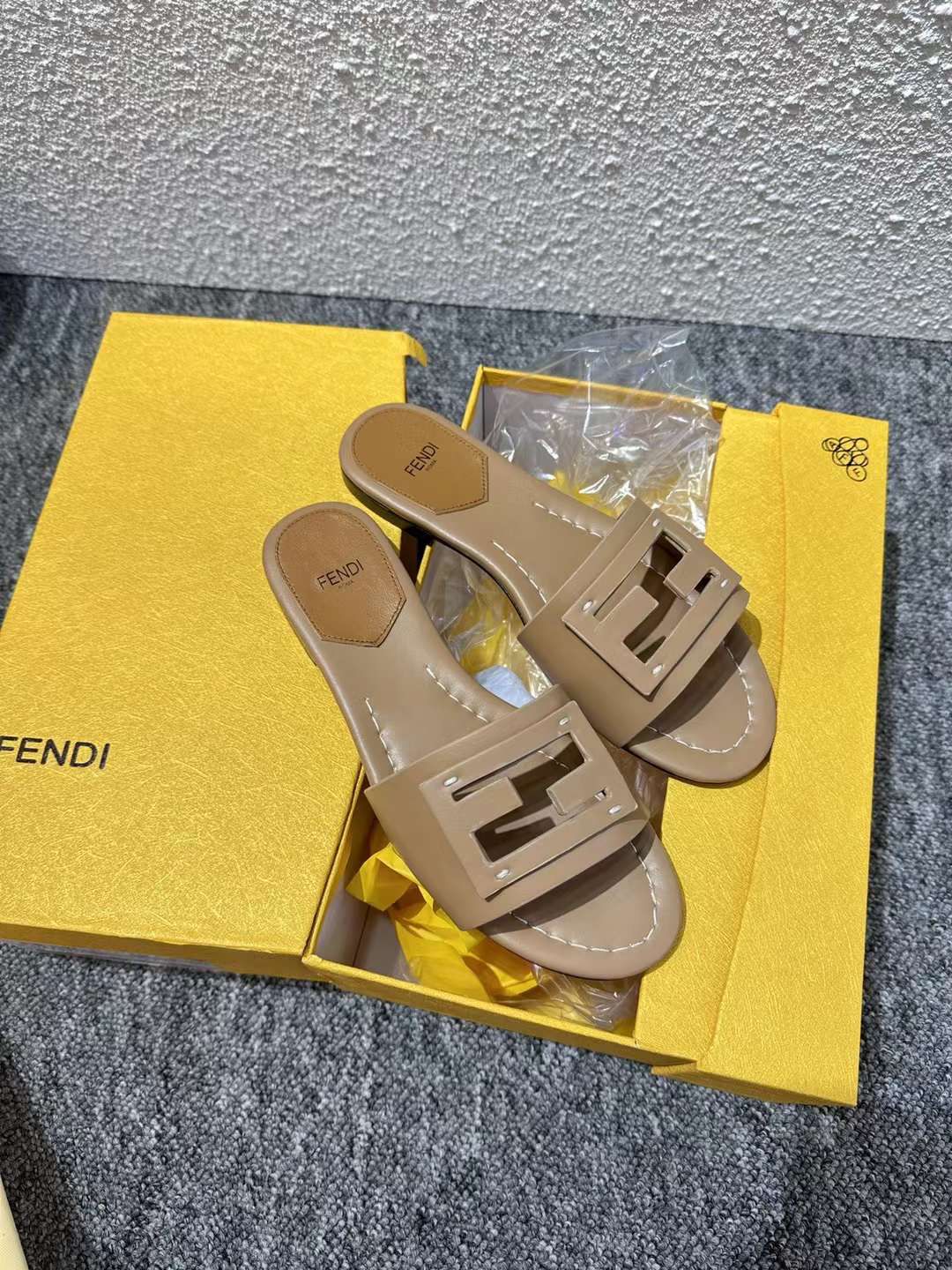 FF Beige Slippers